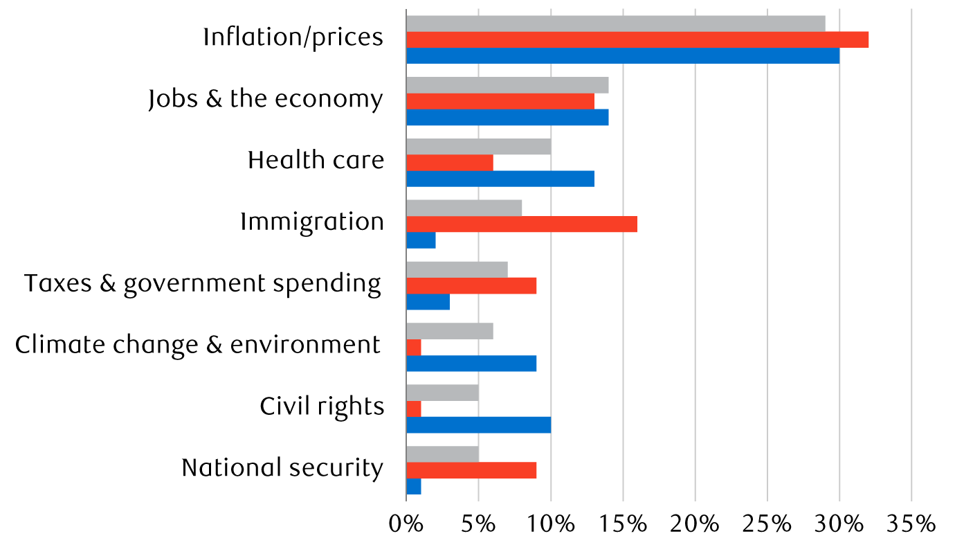 Top issues of concern to adults