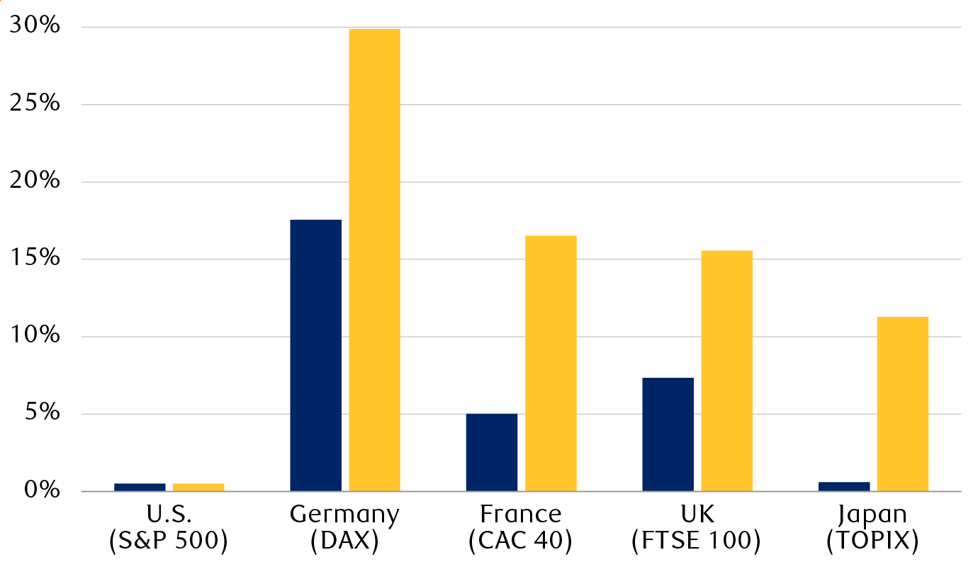 2025 year-to-date equity market returns