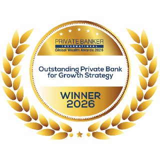 Outstanding Private Bank for Growth Strategy - Private Banker International Global Wealth Awards 2026 - Logo