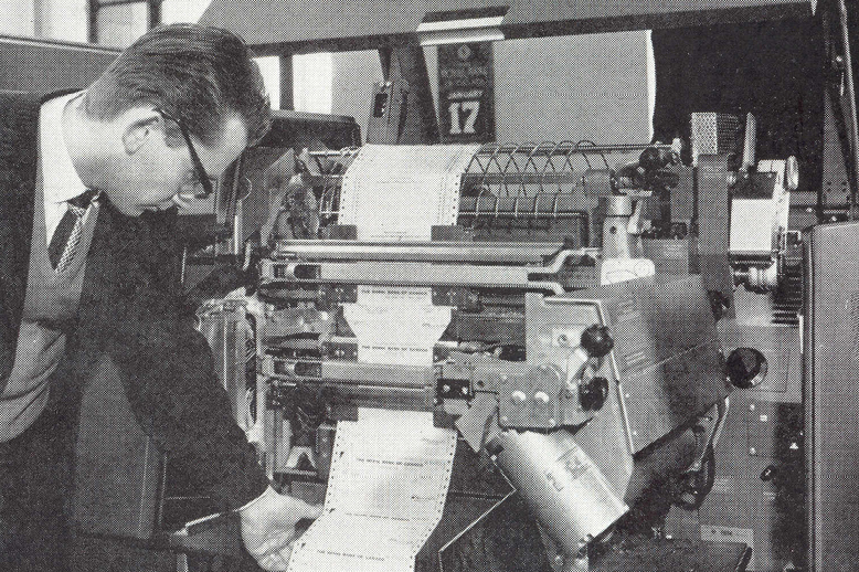 man with RBCs first computer 1962