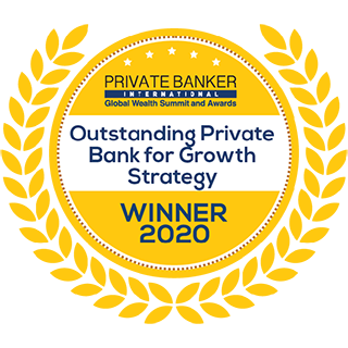 Outstanding Private Bank for Growth Strategy – Organic - Private Banker International Global Wealth Awards 2020 - Logo