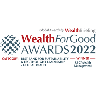 Best Bank for Sustainability and ESG Thought Leadership - WealthBriefing Wealth for Good Awards 2022 - Logo