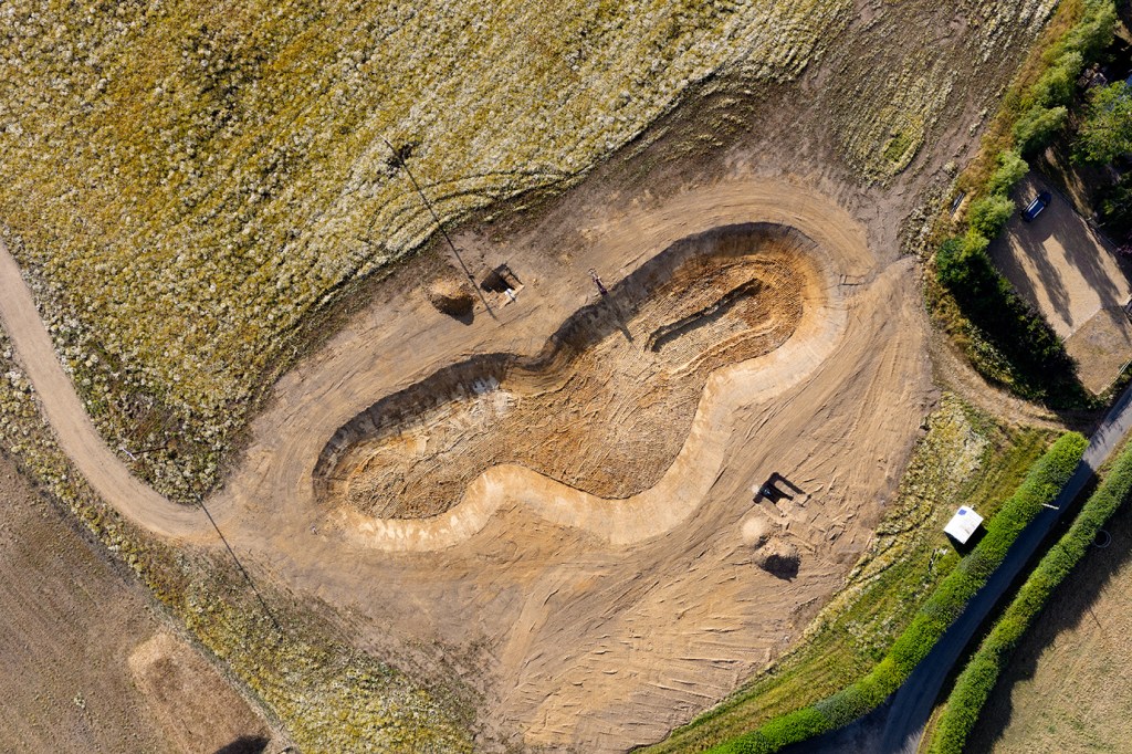 Runoff Attenuation Feature, experimental design to capture run-off from impeded land and recharge ground water. 