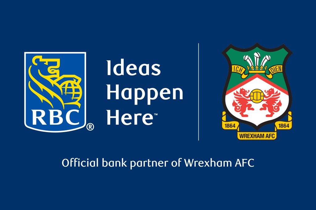 RBC, official bank sponsor of Wrexham FC