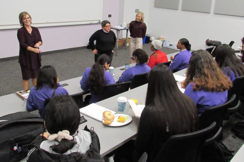 RBC employees present to high school students