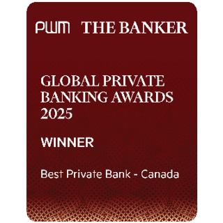 Best Private Bank in Canada, The Banker/PWM – Global Private Banking Awards 2025