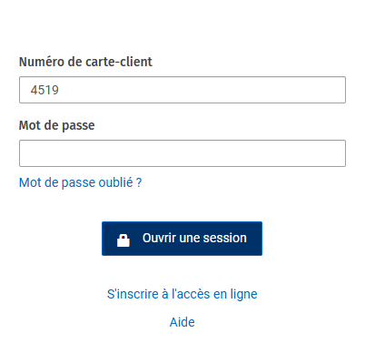 Inscrivez-vous à l’accès en ligne